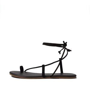 TKEES  “JO” Black Strappy Sandals